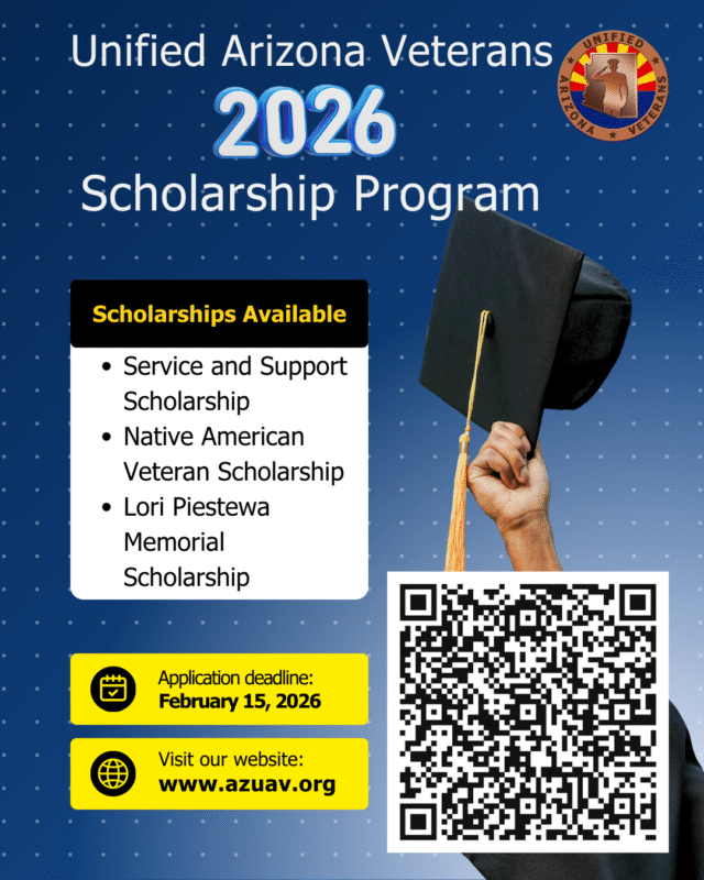 Graphic flyer for the UAV Scholarships